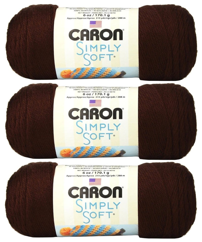 Caron - Simply Soft - Pack of 3 Solid Thread Balls 6 oz - Image 1